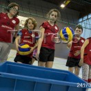 Minivolley: Pallavolo Novaggio / Bedigliora. Nella foto un momento dell'allenamento.