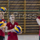 Minivolley: Pallavolo Novaggio / Bedigliora. Un momento dell'allenamento.